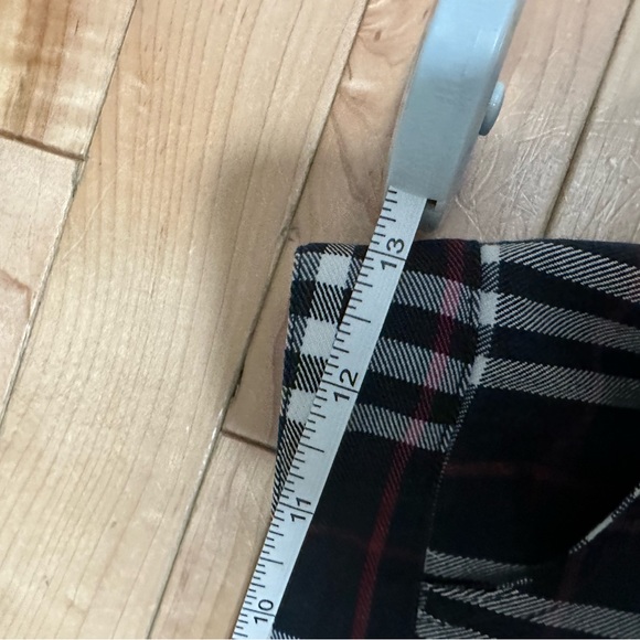 Navy Blue Vintage Burberry Plaid Pants - Picture 5 of 7